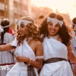 Selfies and singing as a organ in Ethiopia celebrate Thanksgiving