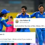 Fans burst as India surpassing Pakistan by 88 points to reach the top of the female world cup 2025
